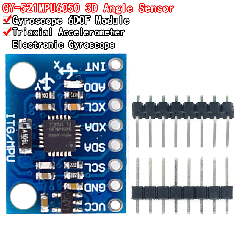 Accelerometer Mpu6050 - 1 セット IIC I2C GY-521 MPU-6050
