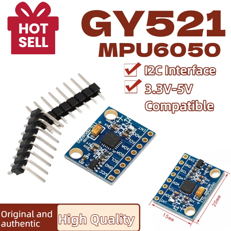 Accelerometer Mpu6050 - 1/5/10 個 GY521 GY-521 MPU6050 IIC