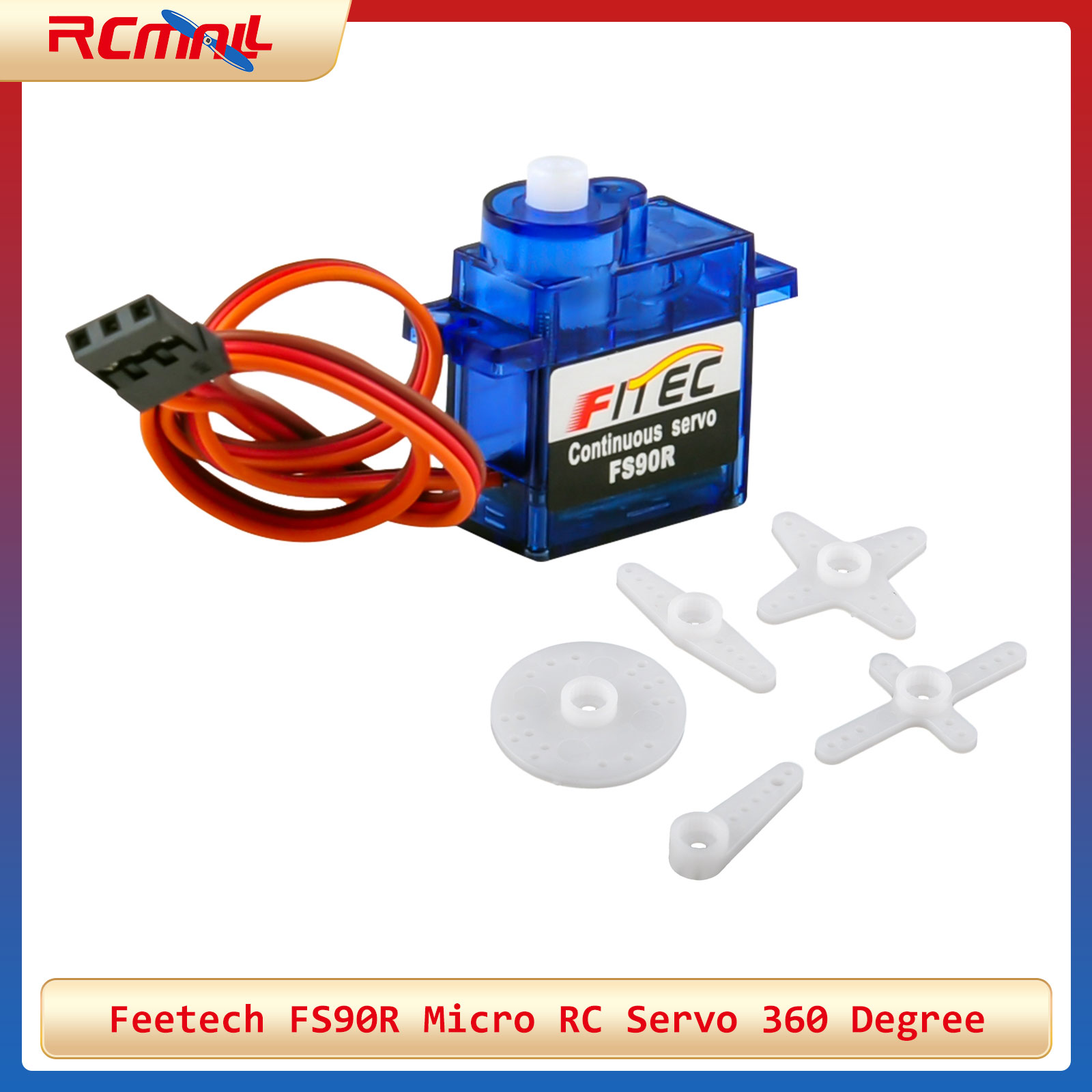 Microbit - Feetech FS90R マイクロRCサーボ 360度連続回転ミニサーボ Micro:bit RCカー/飛行機用