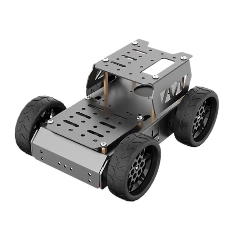 Tracked Robot Chassis - 四輪電動カートアルミフレームスマートカー Arduino/Raspberry Pi ロボット DIY キット用