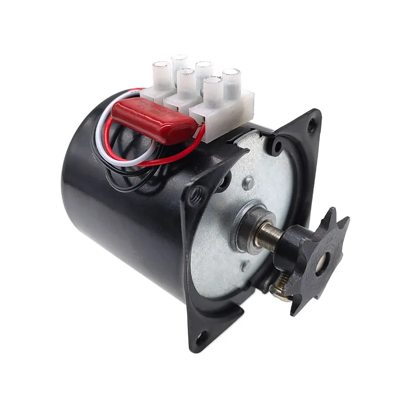 Geared Motor - 60KTYZ クローポール同期モーター AC220V 14W ギアモーター チェーンギア付き