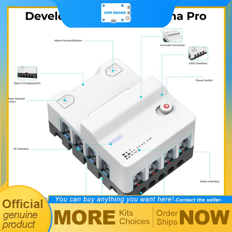 Microbit - ELECFREAKS micro:bit Nezha Pro AI ロボット工学およびSTEM学習用メカニカルパワーキット