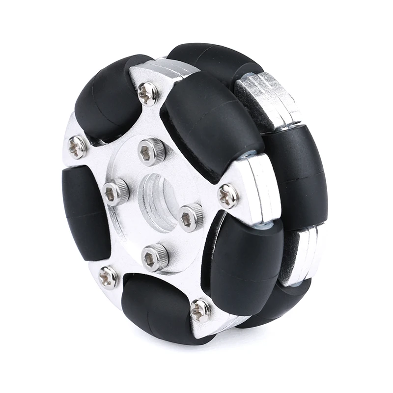 Omni Wheel - 15kgの積載量、80mmの全方向移動ホイール、金属製フルアイホイール、全方向移動ロボットプラットフォーム、全方向移動機能