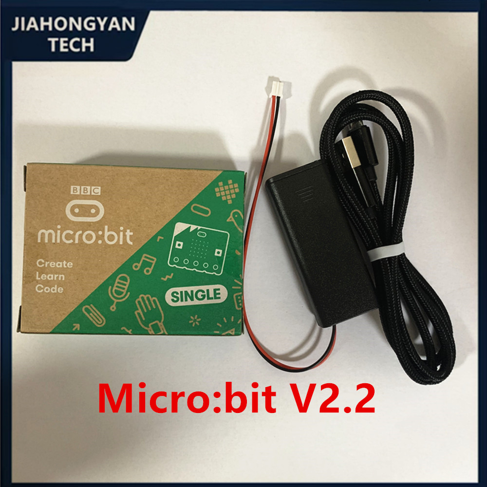Microbit Robot - Bbc micro: bit開発ボード,v2 micro: bit v2.2,Pythonプログラミング,オリジナル