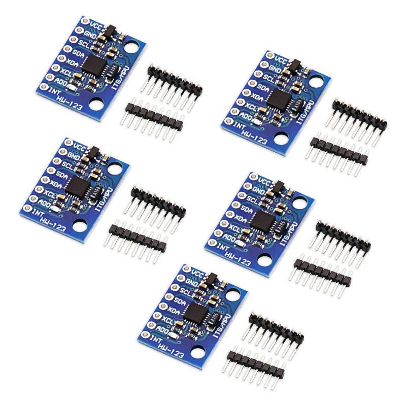 Accelerometer Mpu6050 - 5個のGY-521 MPU-6050 MPU6050加速度計ジャイロスコープモジュール、3軸加速度計および6 DOF 6軸16ビットアナログジャイロセンサーキット