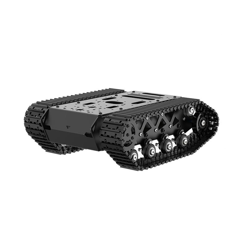Tracked Robot Chassis - 強力な衝撃吸収タンクシャーシ,オールメタルタンク,コイルキット,インテリジェント自動車エンジン,10kg