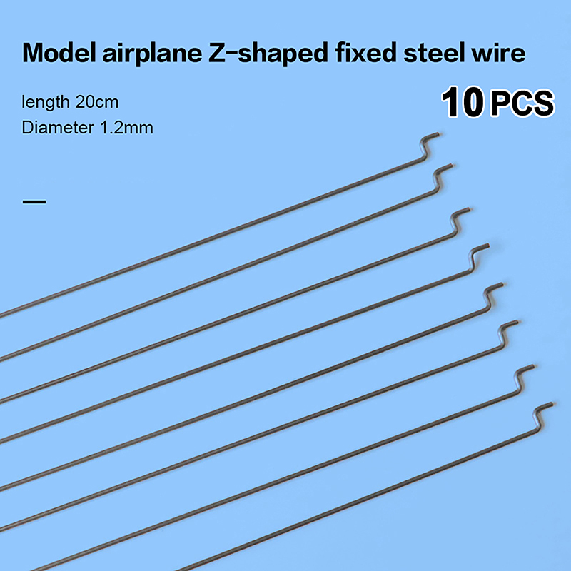 Servo Pan Tilt - 10 個 Z タイプ鋼線サーボプルロッド直径 1.2 ミリメートル長さ