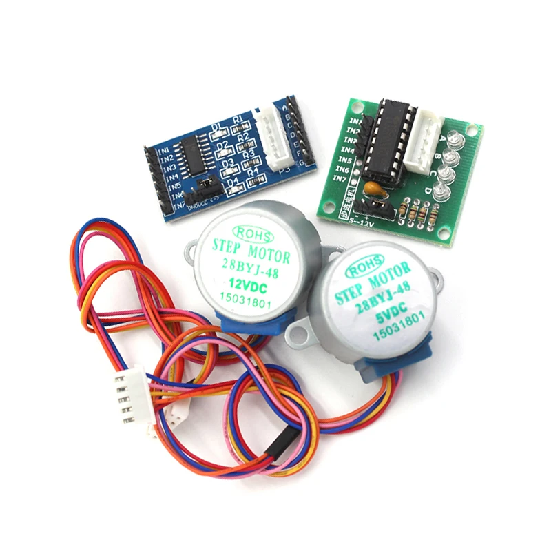 Uln2003 Driver - 28byj48 uln2003ドライバーボード、ステッピングモーター低減モーター、4相、5線式、12v