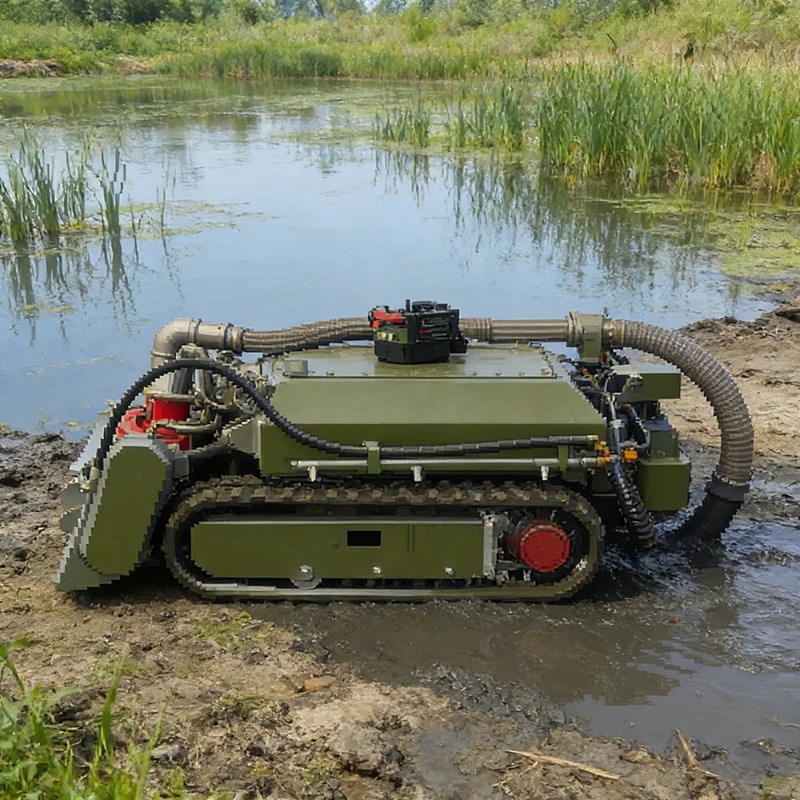 狭いスペース向けのコンパクトな水中浚渫ロボット用ゴムクローラ - Tracked Robot Chassis のレビューと価格