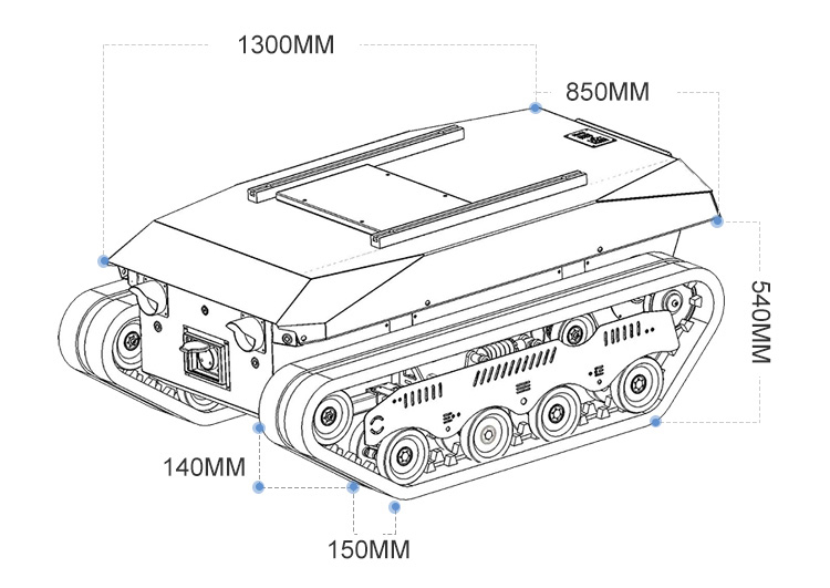 階段昇降能力付きクローラダンプトラックシャーシ、消防救助用無 - Tracked Robot Chassis のレビューと価格