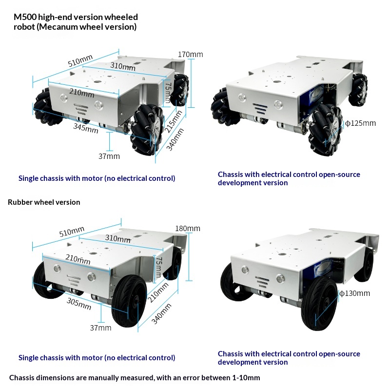 高性能四輪駆動ロボット、重量物運搬車、実験教育用オープンソー - Tracked Robot Chassis のレビューと価格
