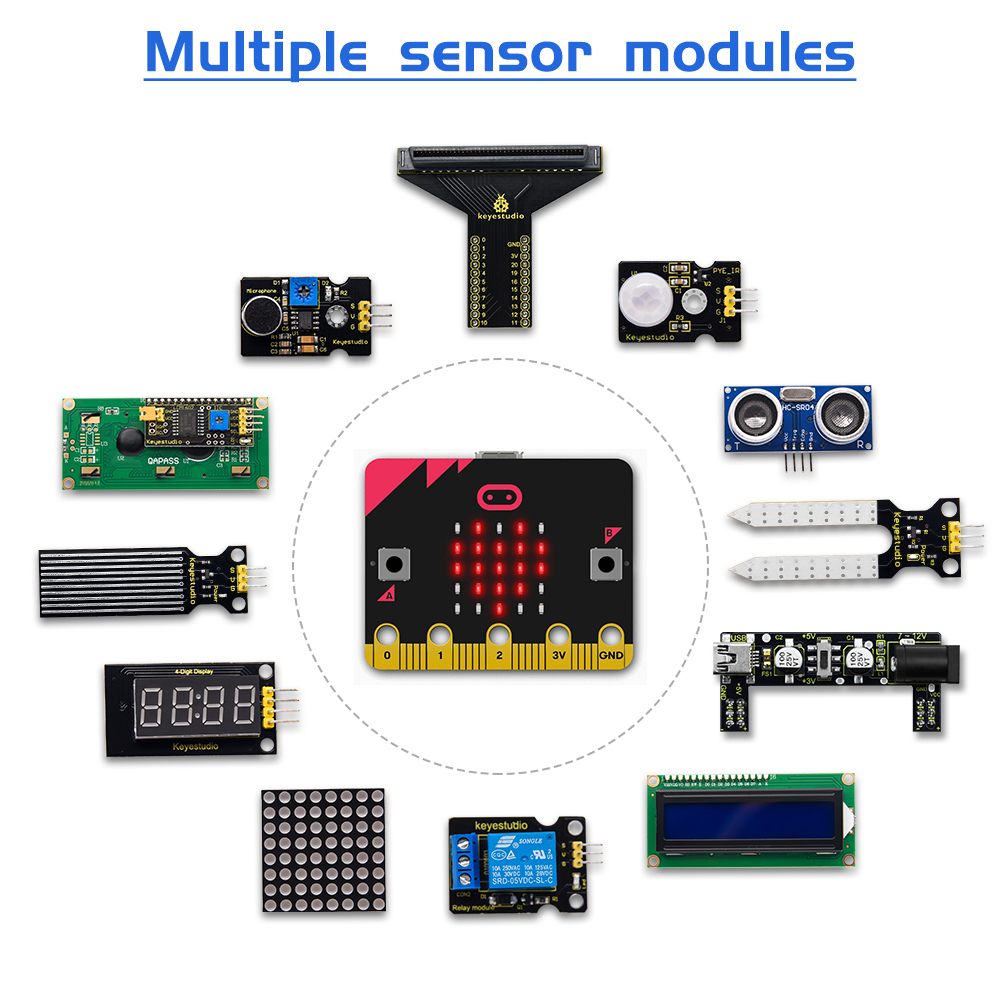 Keyestudio-基本的なスターターキット,bcc mi - Microbit Robot のレビューと価格