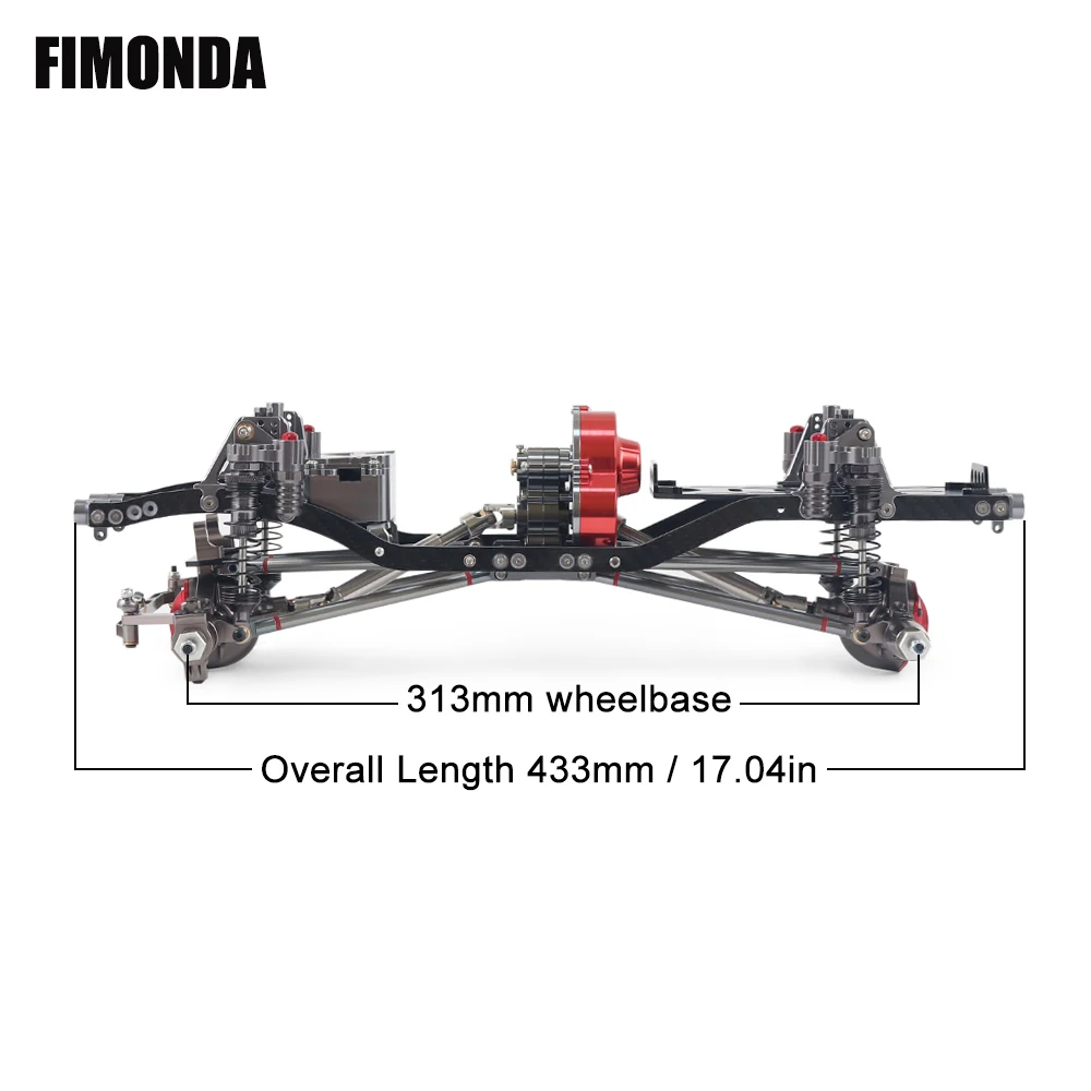 Fimonda-rcクローラーメタルシャーシキット1/10  - Robot Car Kit のレビューと価格