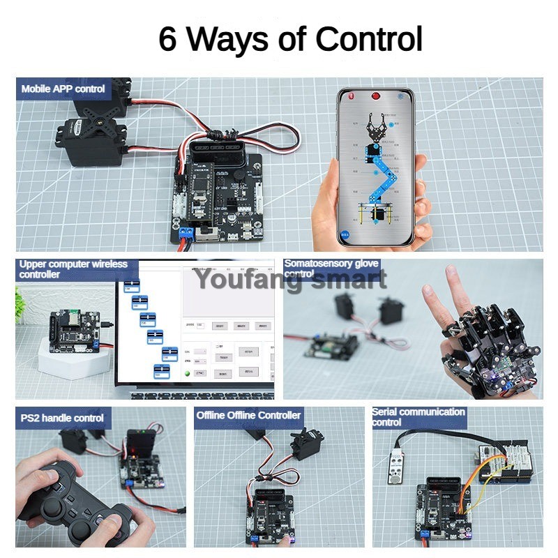 6チャンネルPWMサーボと4チャンネルバスサーボコントローラ - Stm32 Robot のレビューと価格