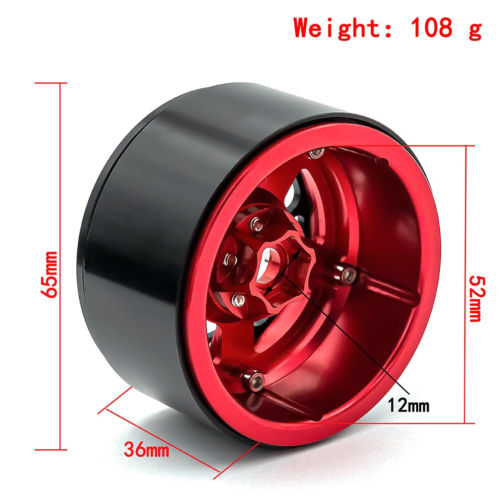 2.2 インチ金属ホイールハブ 4 個タイヤ 1/8 1/1 - Omni Wheel のレビューと価格
