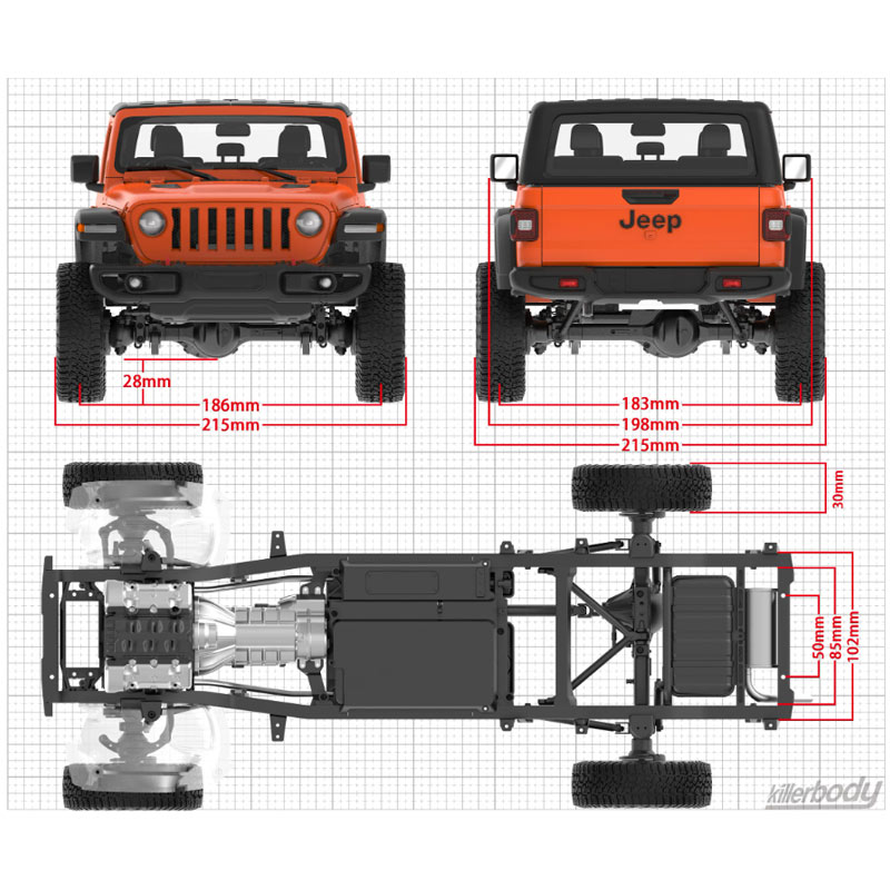 1/10 キラーボディ 48765 RCカー ハードボディシ - Robot Car Kit のレビューと価格