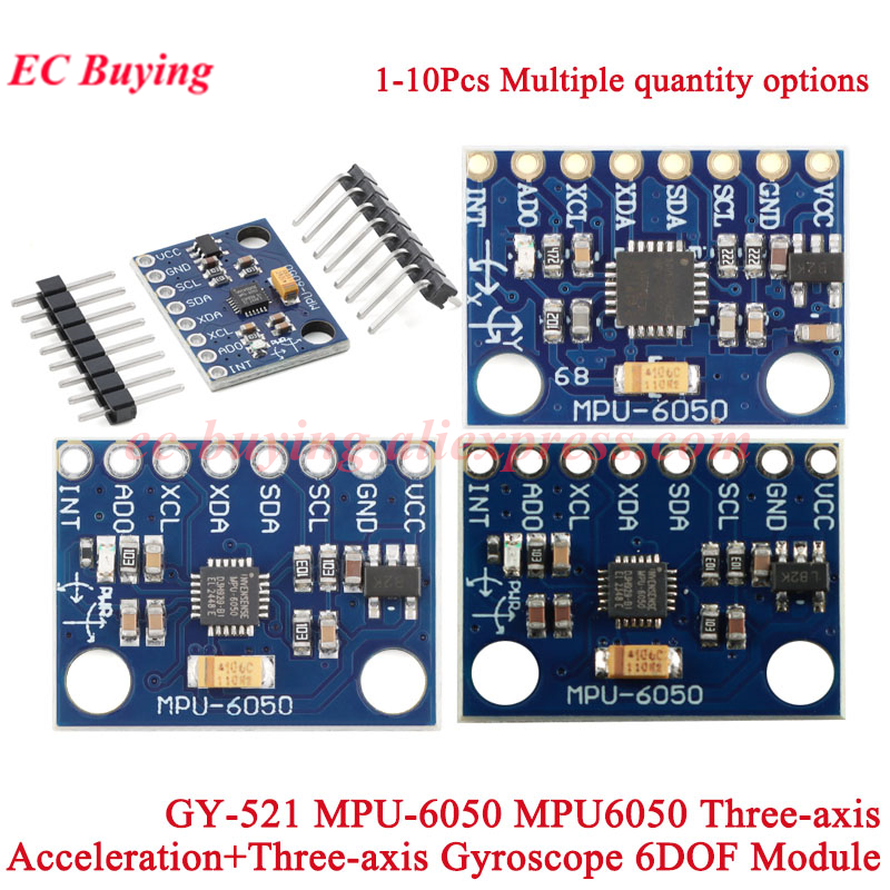1-10 個 GY-521 MPU-6050 MPU6050 - Accelerometer Mpu6050 のレビューと価格