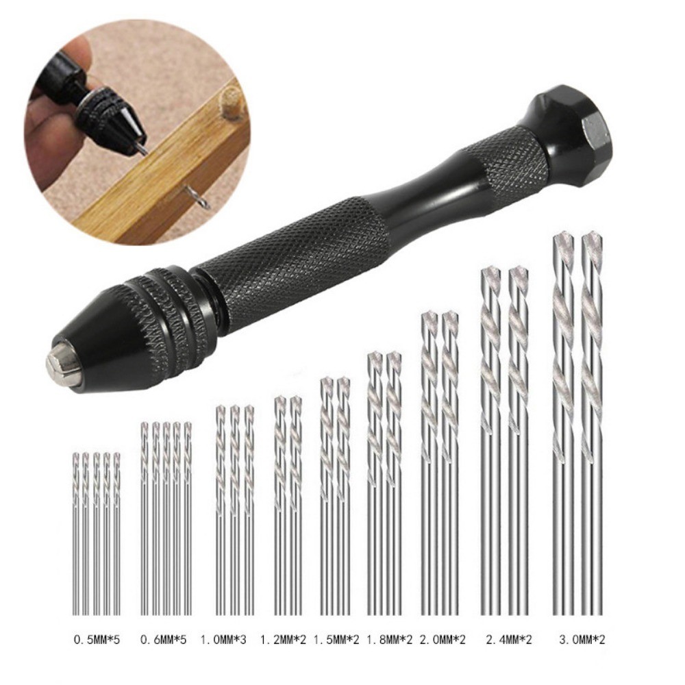 精密ミニドリルセット HSSマイクロツイストビット キーレス - Microbit のレビューと価格
