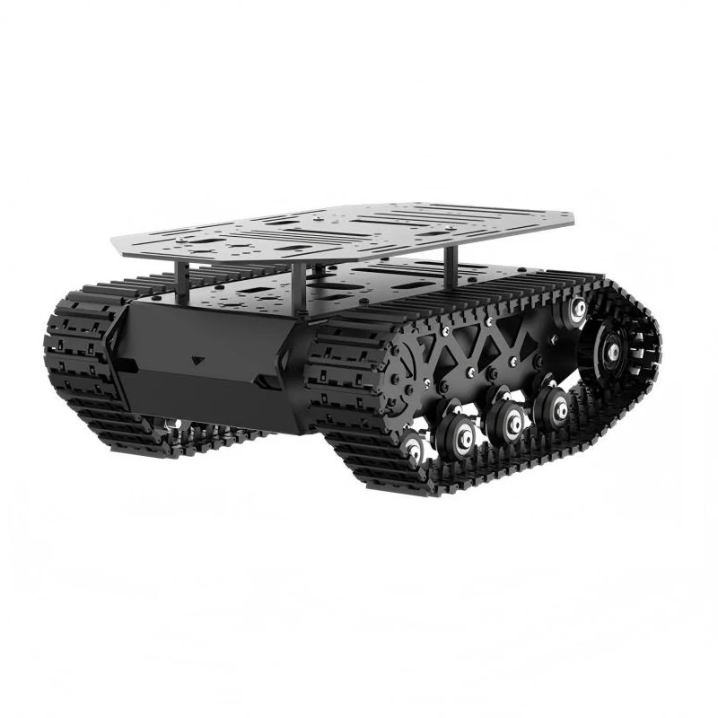 10kgの積載能力を持つ、衝撃吸収性に優れたタンク型シャーシ - Robot Car Kit のレビューと価格