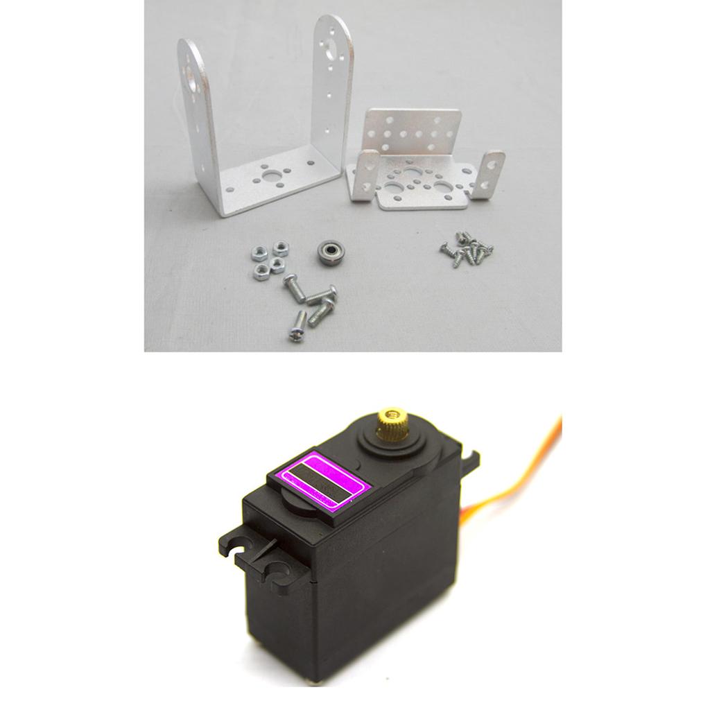 ロボット式パンチルトキット アップグレードされたMG-996 - Servo Pan Tilt のレビューと価格