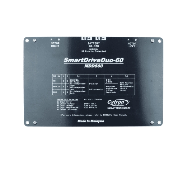 MDDS60 60Amp 7V-45V SmartDrive - Motor Driver Module のレビューと価格