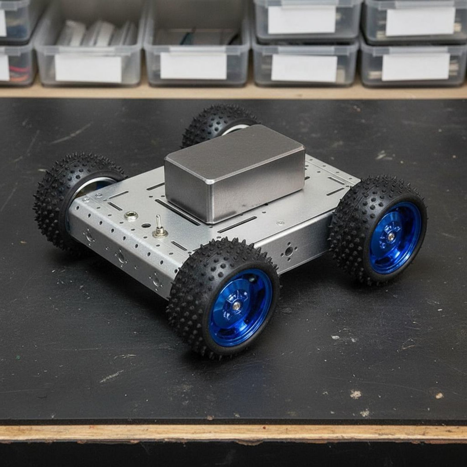 4WDスマートカーシャーシ 耐荷重1.5KG 4WDロボット - Robot Car Kit のレビューと価格