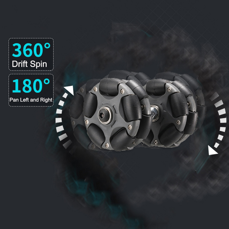 2 個 58 ミリメートルナイロンオムニホイール簡単ローラー - Omni Wheel のレビューと価格