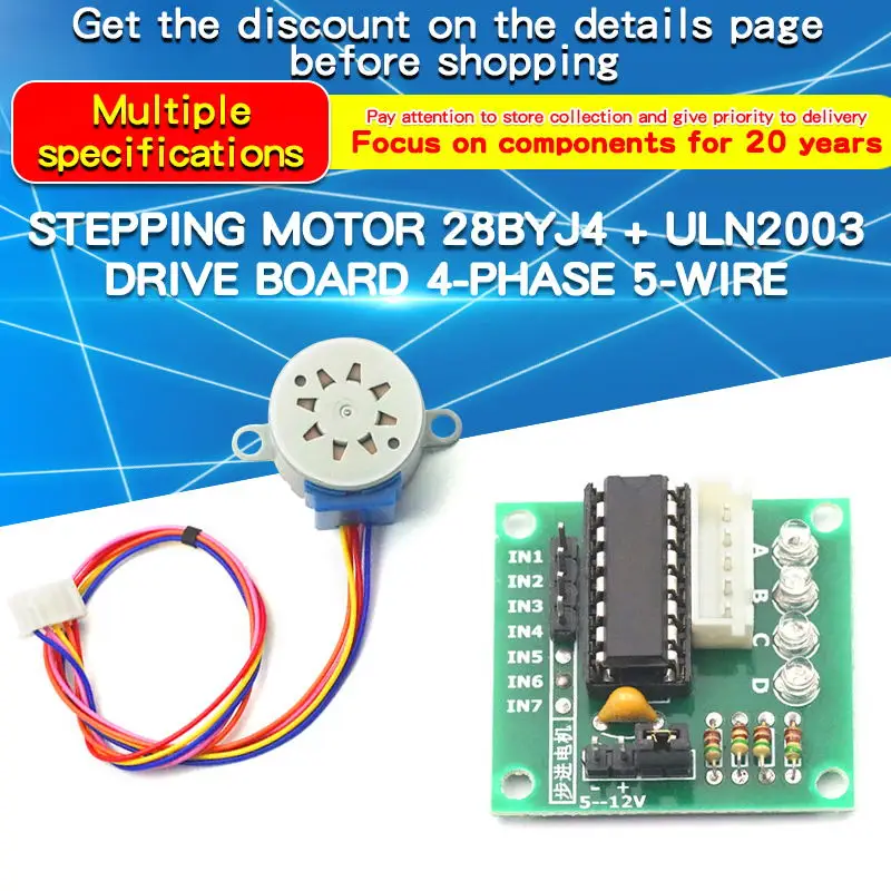 1 個 28BYJ4 ステッピングモーター ULN2003  - Uln2003 Driver のレビューと価格