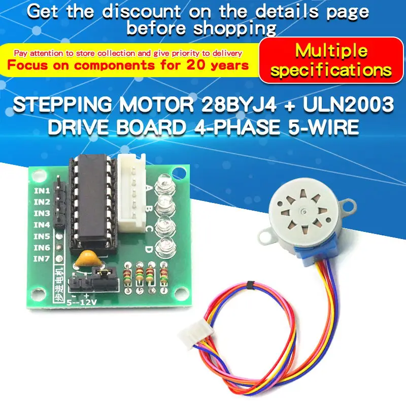 1 個 28BYJ4 ステッピングモーター ULN2003  - Uln2003 Driver のレビューと価格