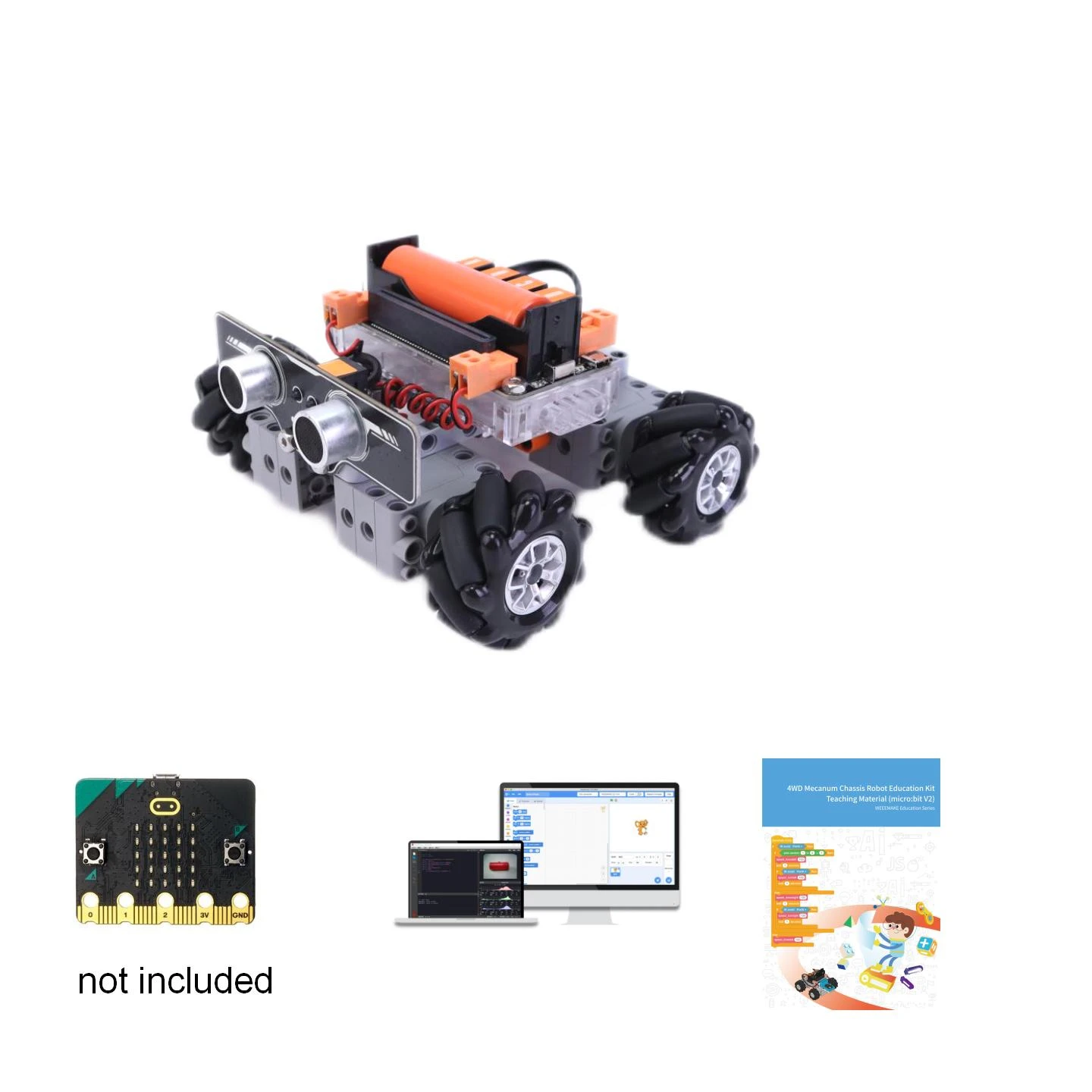 MaiyatangEducational 4WD メカナムト - Microbit Robot のレビューと価格