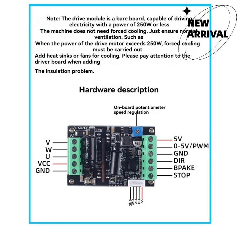 PWM 三相 500W ハイパワーモータードライバー 6-6 - Motor Driver Module のレビューと価格