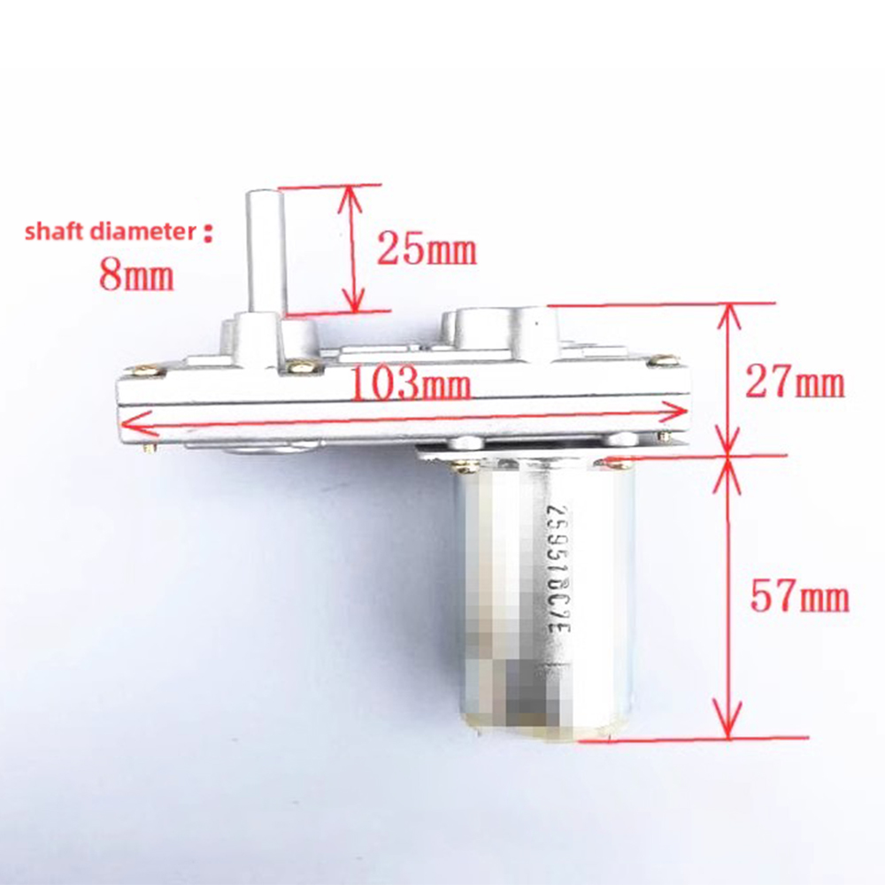 7 タイプ 555 ギヤードモーターメタルギア DC ギヤー - Dc Motor 12V のレビューと価格