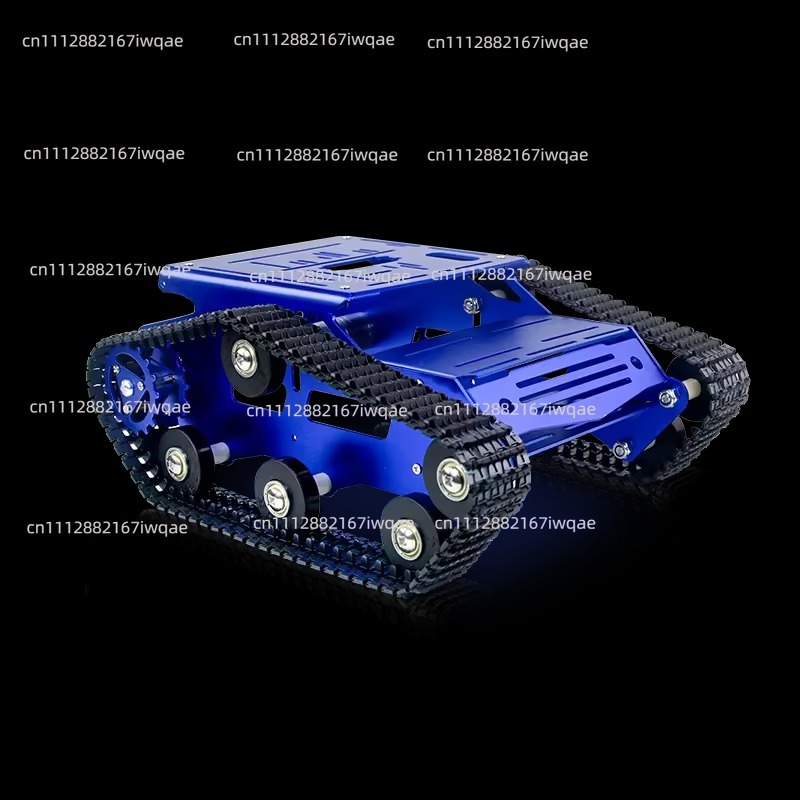 スマートロボットタンクシャーシDIYキット、DCモーター、金 - Tracked Robot Chassis のレビューと価格