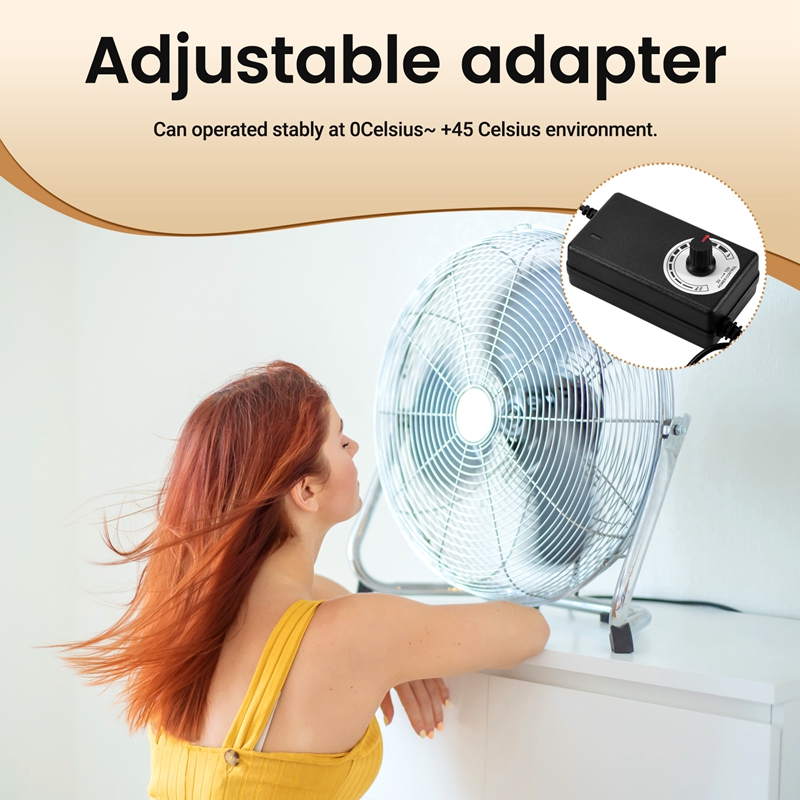 AC-DCアダプター 12V 2A 調整可能な電源モーター速 - Dc Motor 12V のレビューと価格