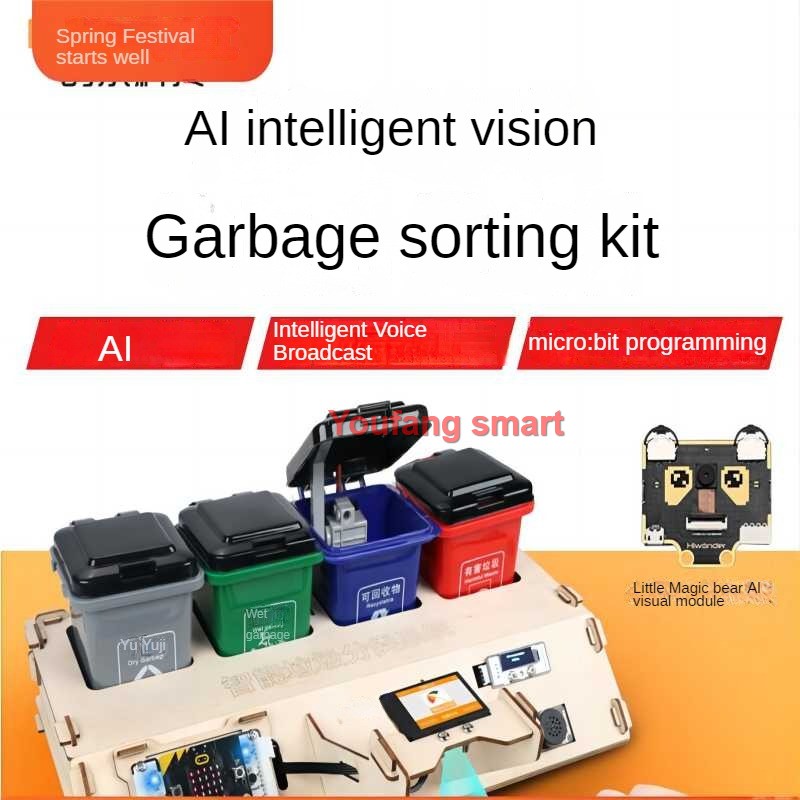 AI廃棄物分類ロボットキット、マイクロ用オーディオブロードキ - Microbit のレビューと価格