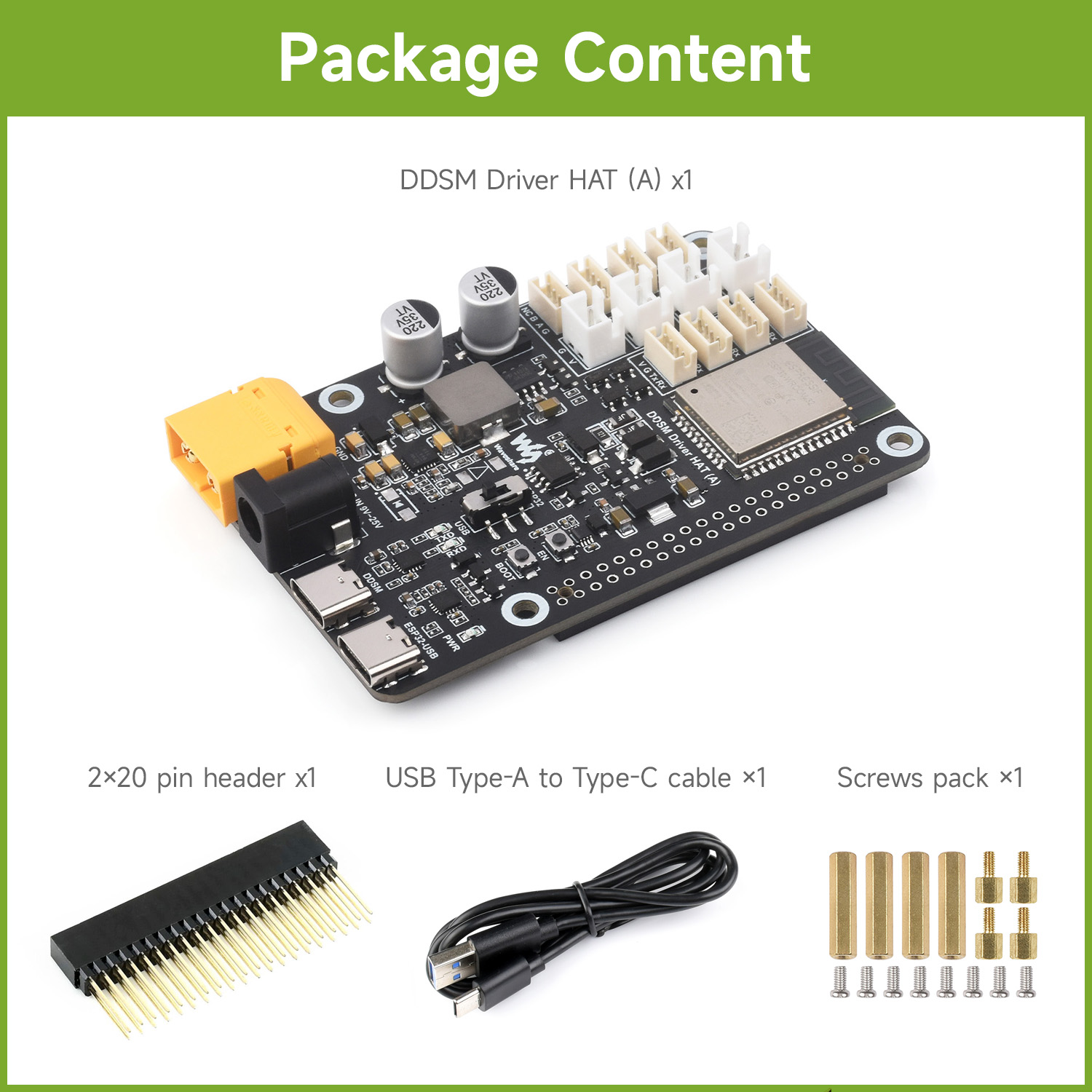 Waveshare ダイレクトドライブサーボモータードライバ - Motor Driver Module のレビューと価格
